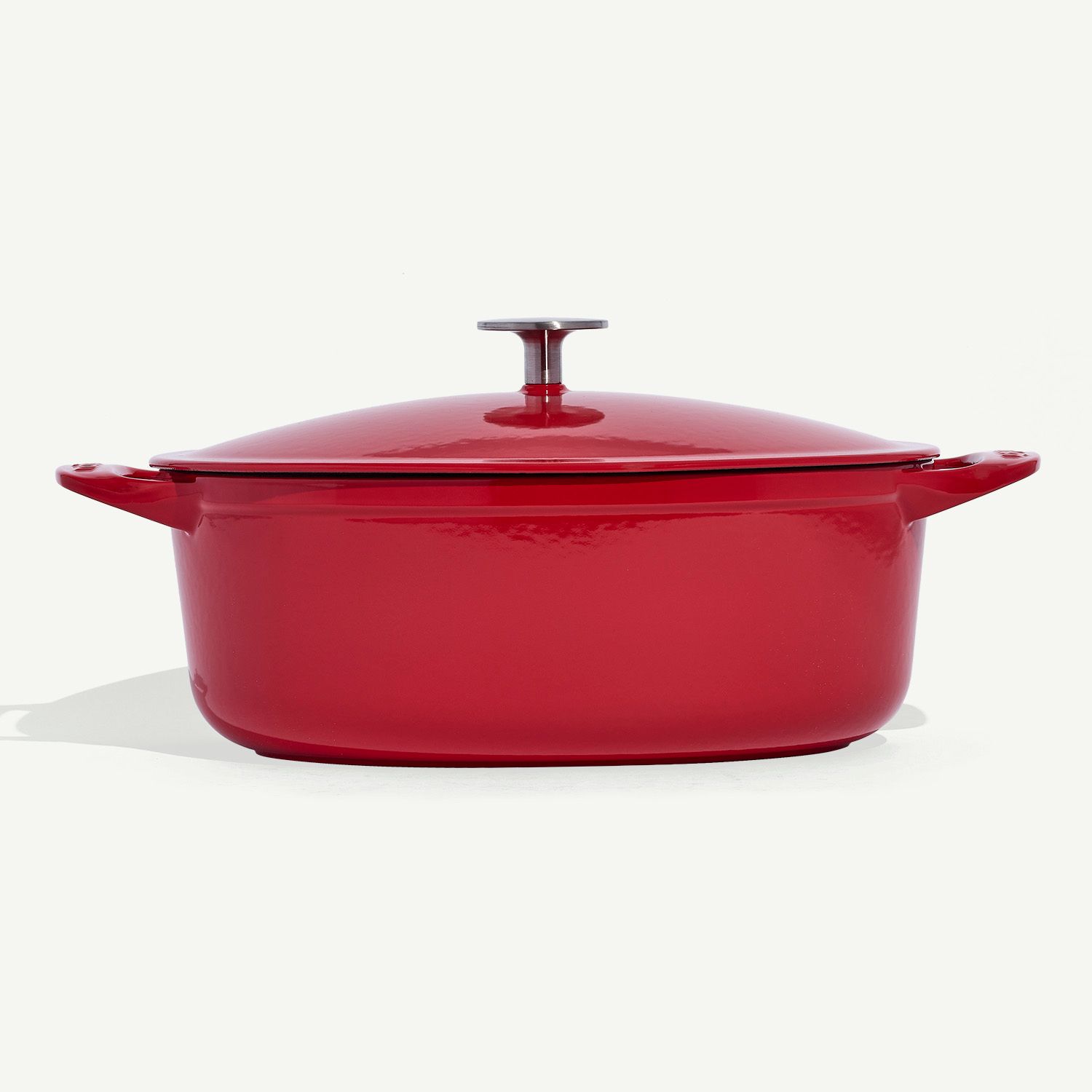 Oval Enameled Cast Iron Dutch Oven