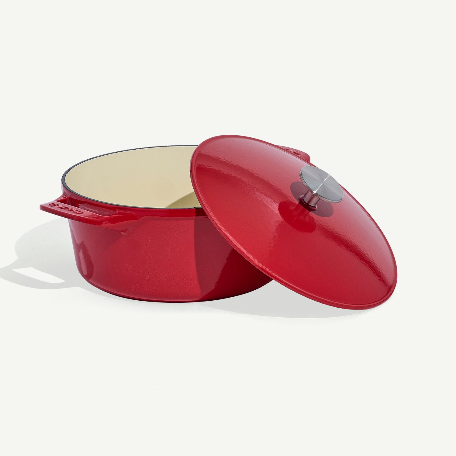 Round Enameled Cast Iron Dutch Oven - Image 5