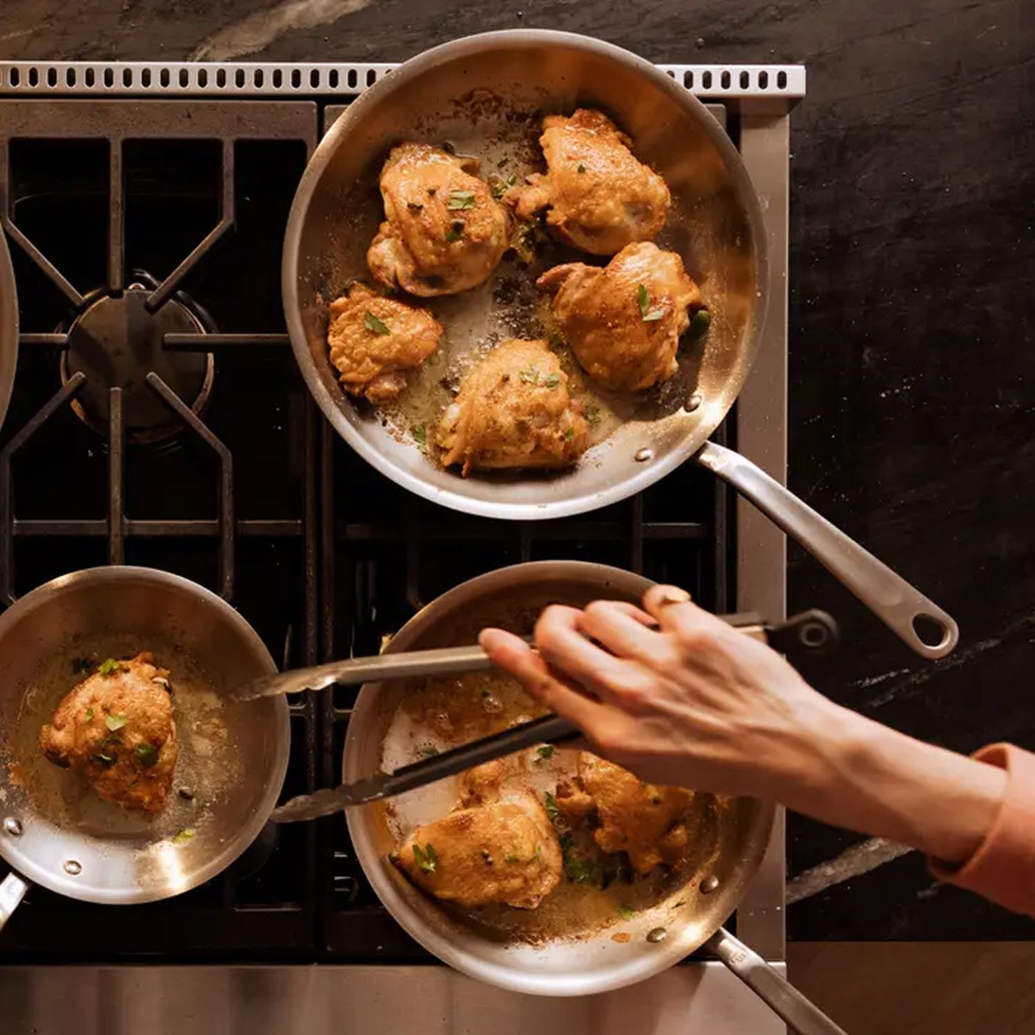 Stainless Clad Frying Pan Set - Image 4