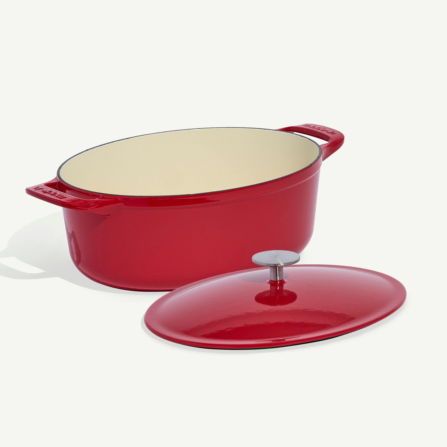 Oval Enameled Cast Iron Dutch Oven - Image 2