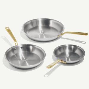 Stainless Clad Frying Pan Set