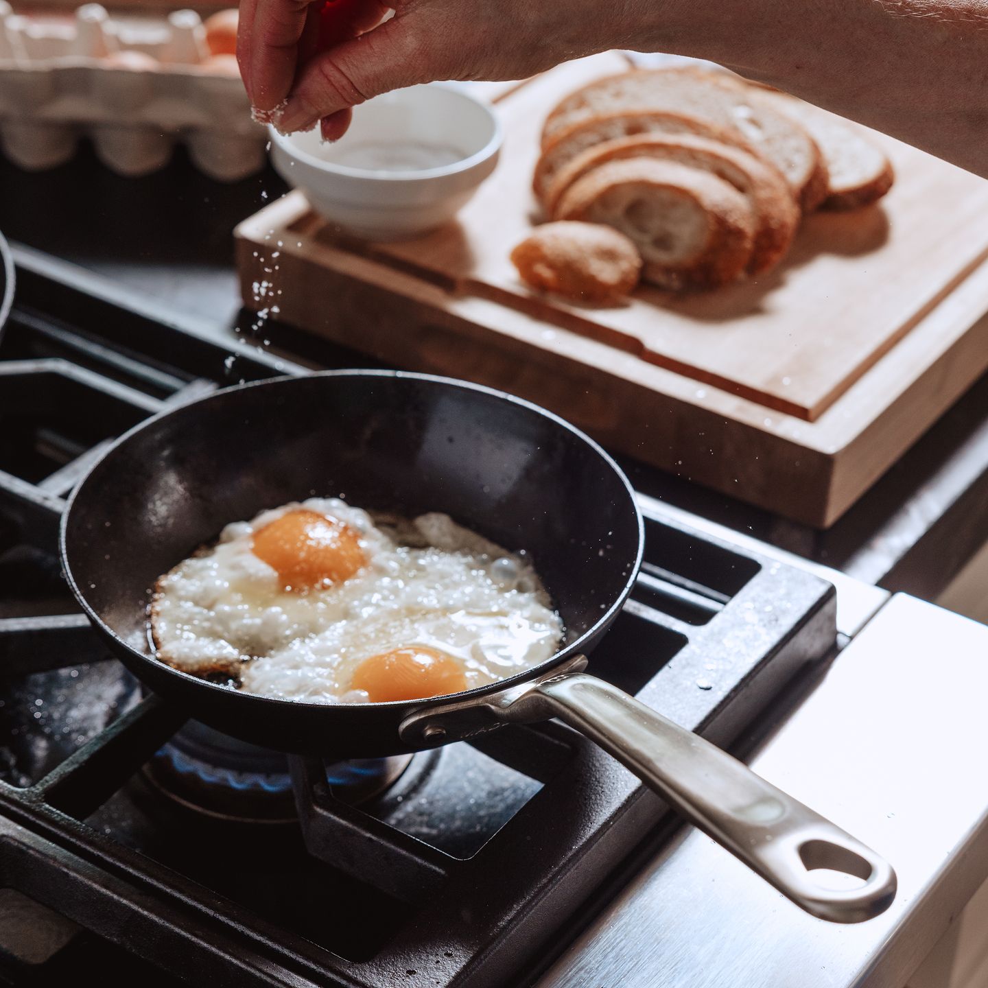 Seasoned Carbon Steel Frying Pan - Image 2