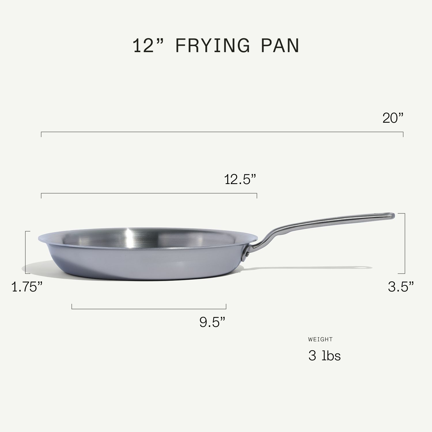 Stainless Clad Frying Pan - Image 4