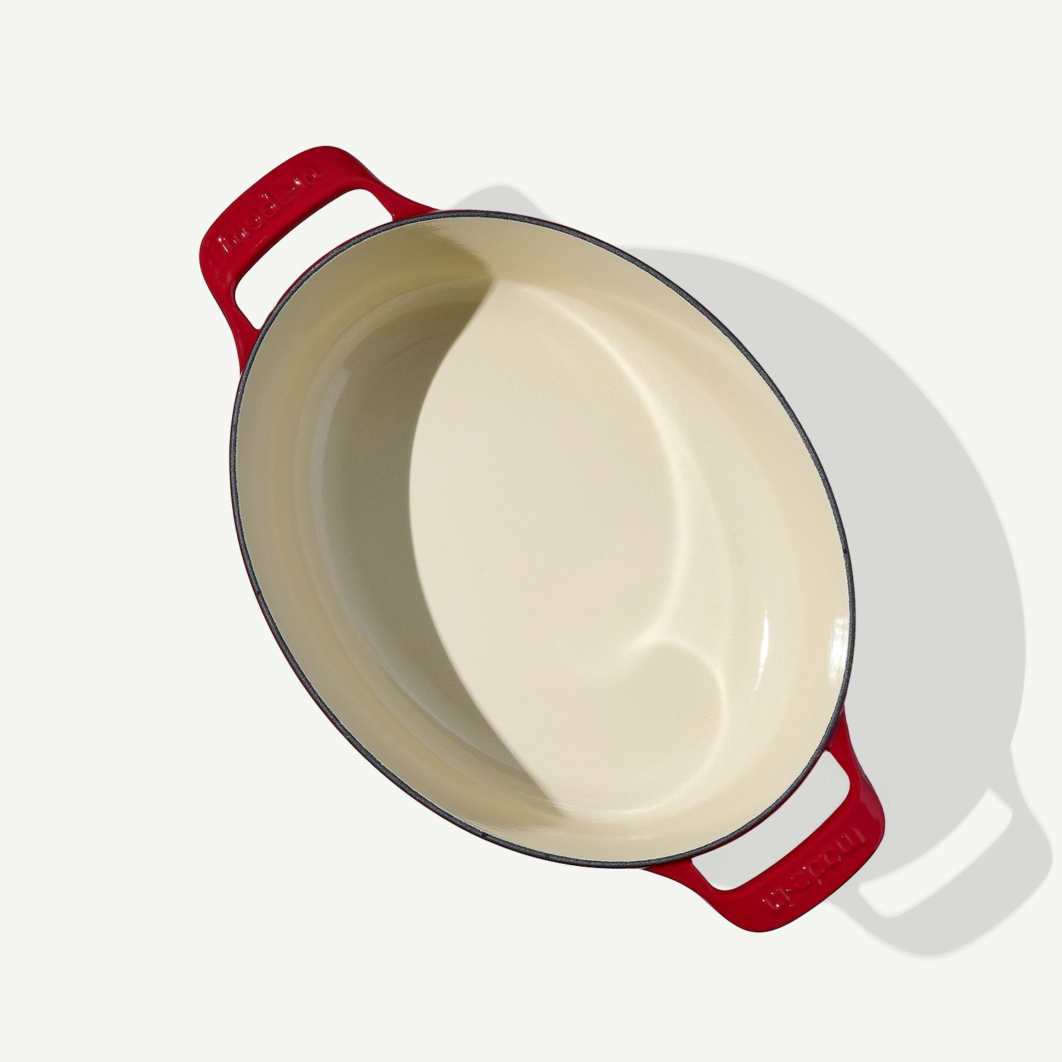 Oval Enameled Cast Iron Dutch Oven - Image 4