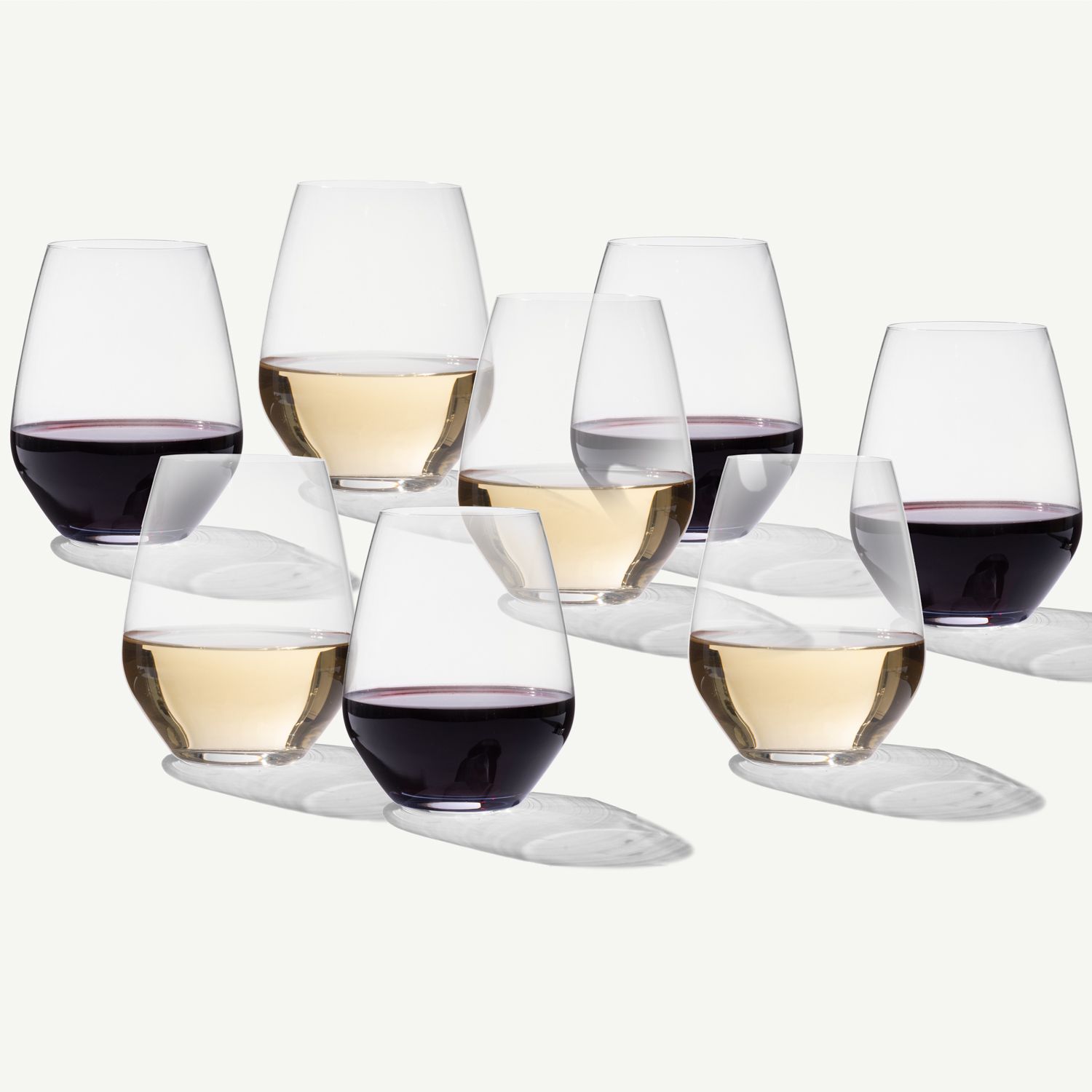 Stemless Crystal Wine Glasses
