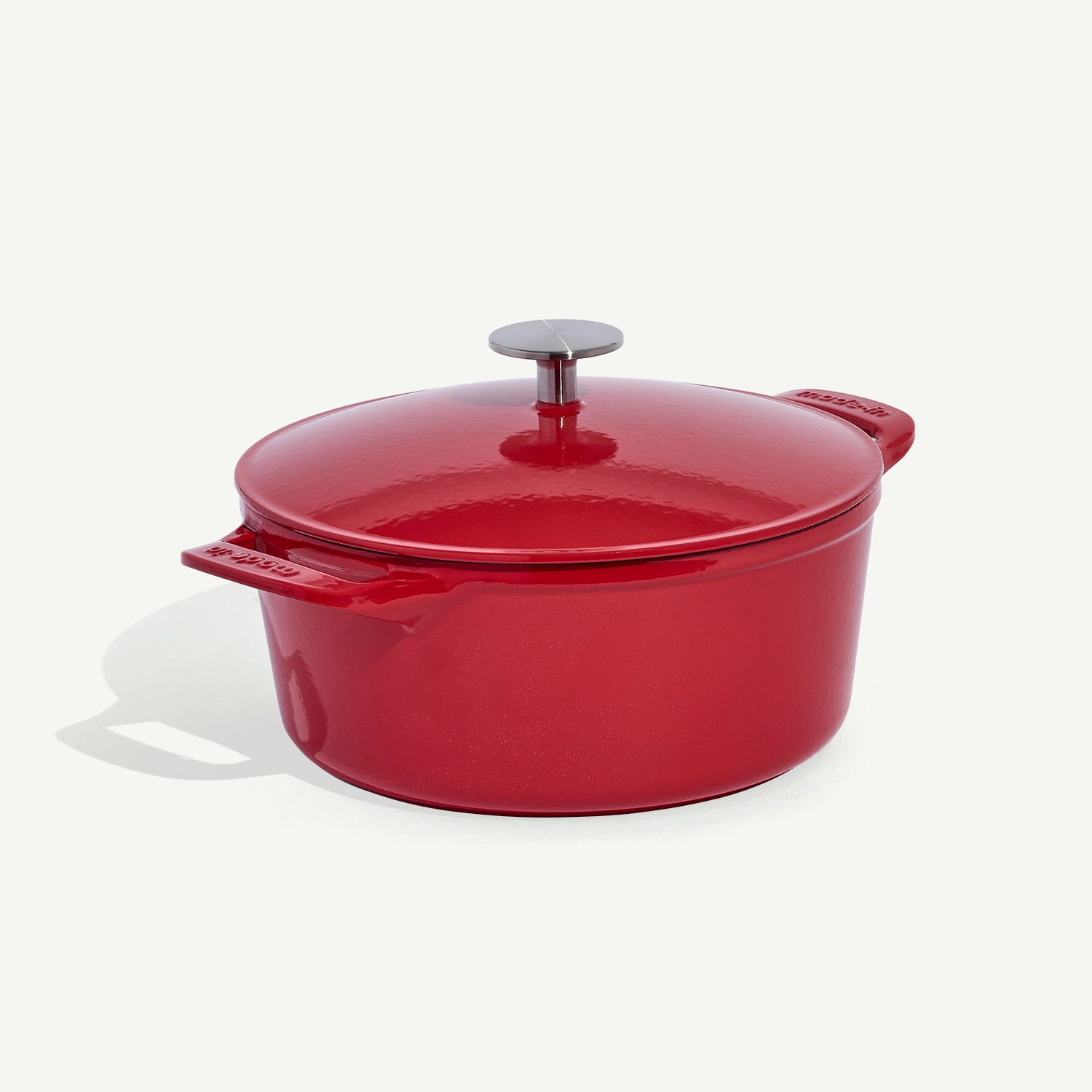 Round Enameled Cast Iron Dutch Oven - Image 7