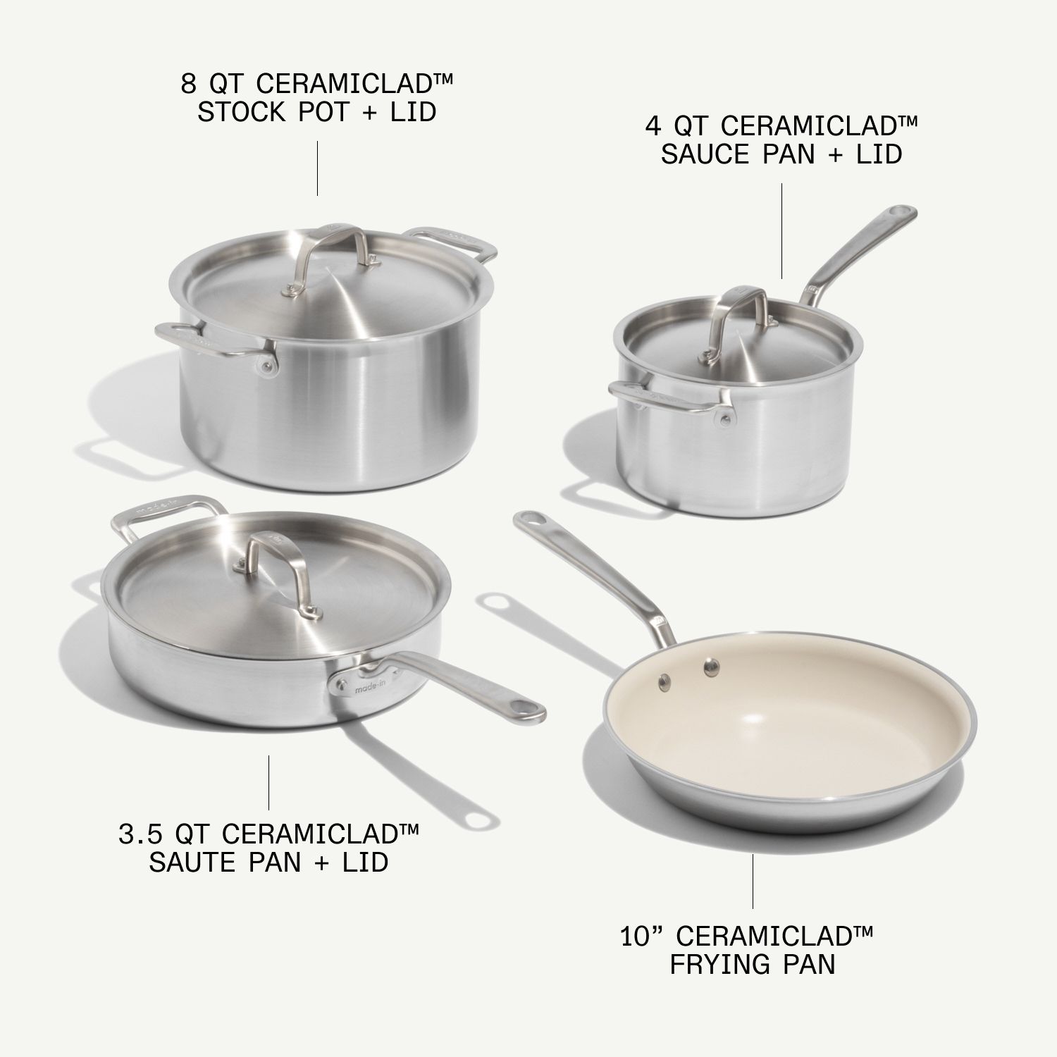CeramiClad™ Non Stick Cookware Set - Image 4